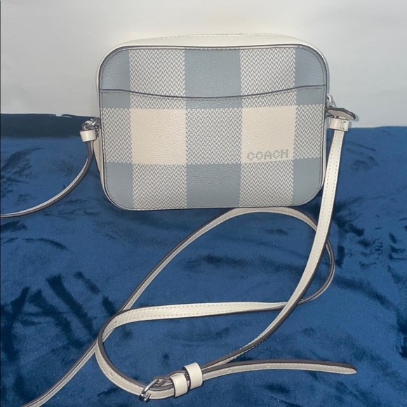 Coach Buffalo Plaid Print Mini Camera Bag - Picture 2 of 11